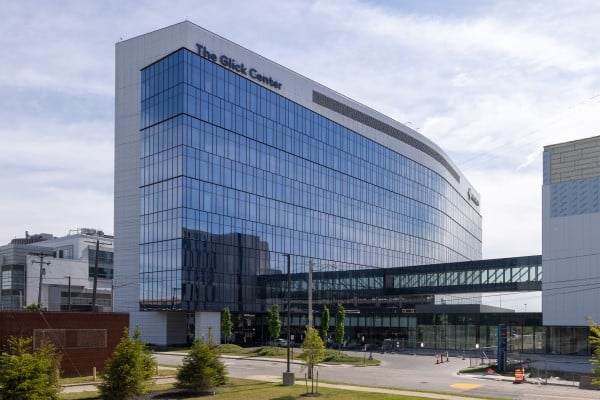 Exterior photo of Glick Center