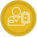 Logo with provider and clipboard