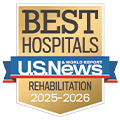 U.S. News Best Hospitals for Rehabilitation 2025-2026 logo